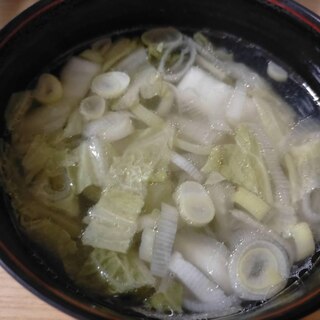 ≪超簡単で激安≫ 白菜とネギの中華スープ
